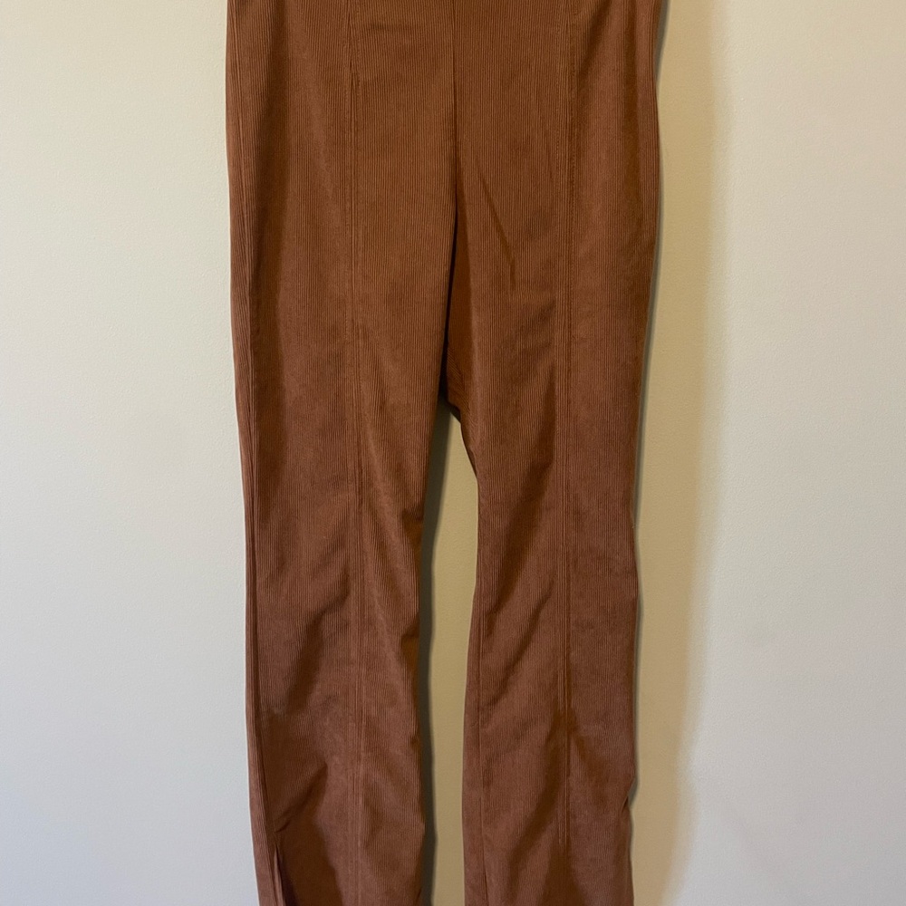 Brown High-Waisted Pants